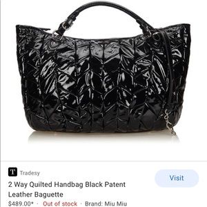 Miumiu larg bag 🖤